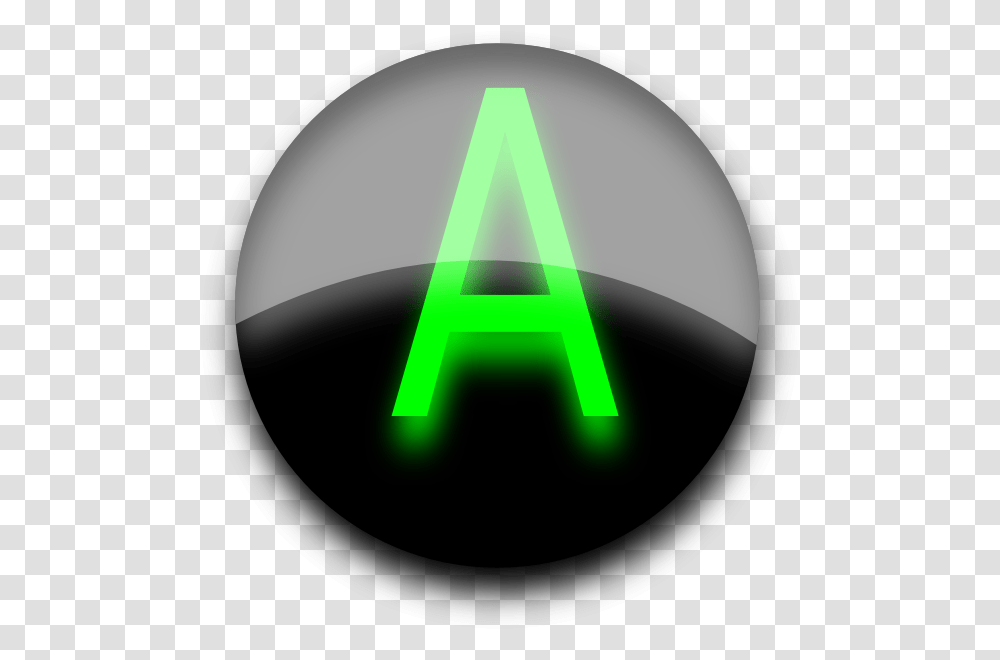 Glossy A Button Svg Clip Arts Circle, Light, Green, Lamp, Traffic Light Transparent Png