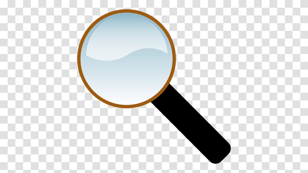 Glossy Magnifying Glass Vector Drawing, Moon, Outer Space, Night, Astronomy Transparent Png