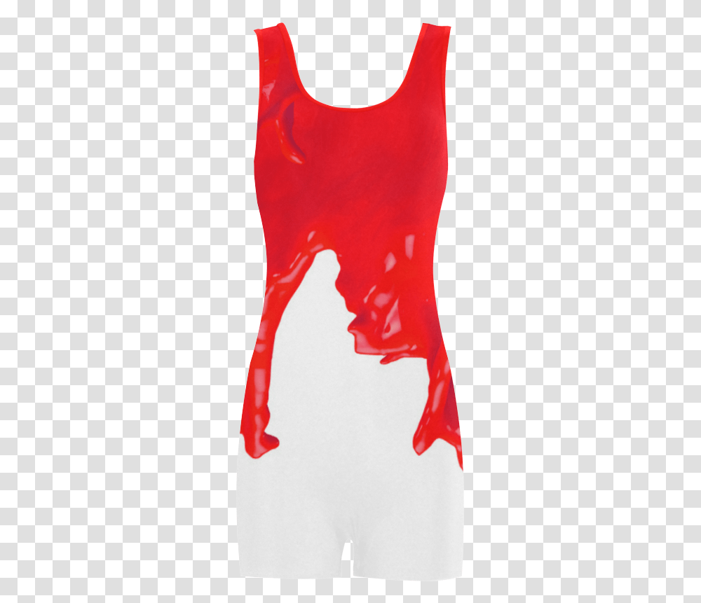Glossy Red Paint Dripping Classic One Piece Swimwear Active Tank, Stain, Sweets, Food, Paint Container Transparent Png