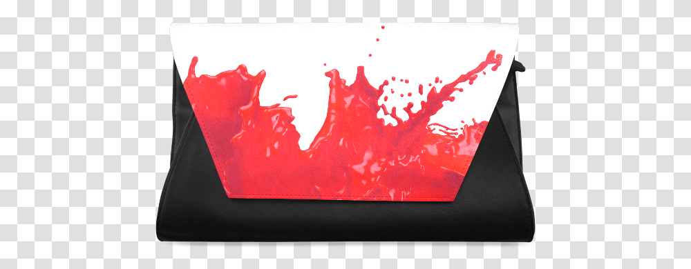 Glossy Red Paint Splash Clutch Bag Shoe, Canvas, Painting, Paint Container Transparent Png