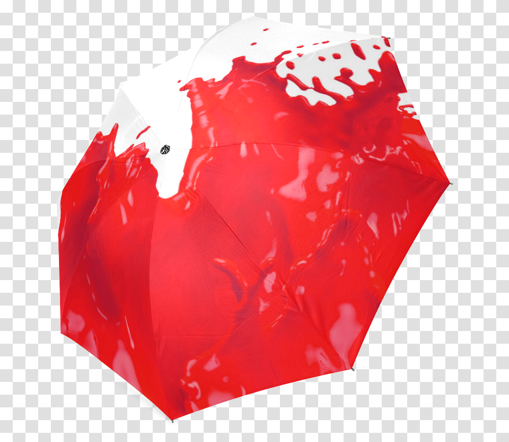 Glossy Red Paint Splash Foldable Umbrella Model U01 Id D334216 Lovely, Plastic Bag Transparent Png
