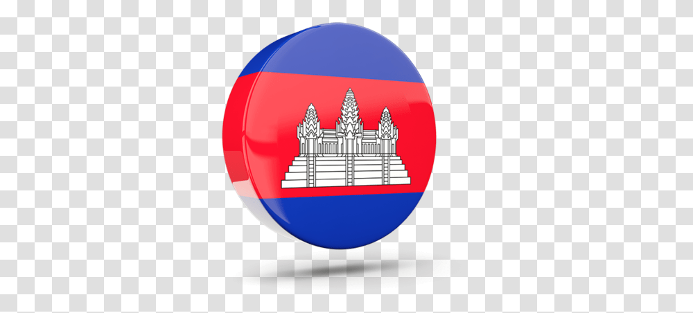 Glossy Round Icon 3d Cambodia Flag Round, Balloon, Sphere, Logo Transparent Png