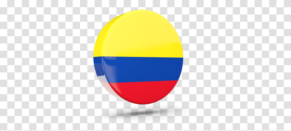 Glossy Round Icon 3d Round Colombia Flag, Sphere, Balloon, Logo Transparent Png