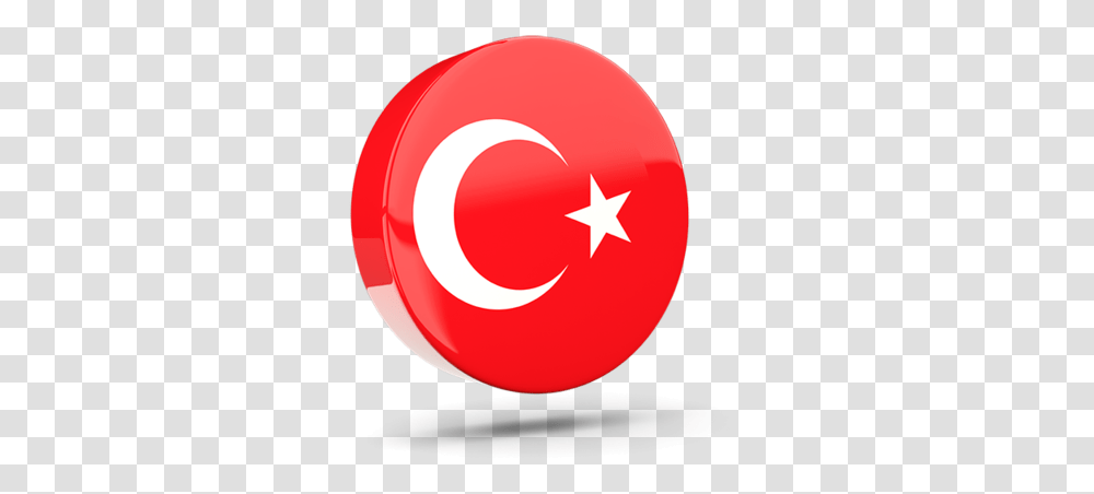 Glossy Round Icon 3d Turkey Flag 3d, Logo, Trademark, Star Symbol Transparent Png