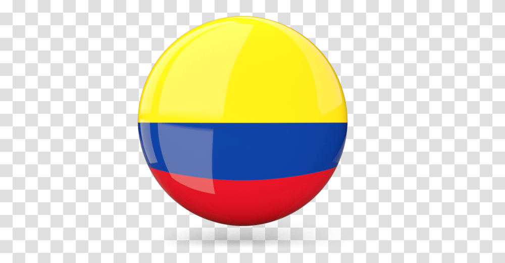 Glossy Round Icon Colombia Flag Icon, Sphere, Balloon Transparent Png