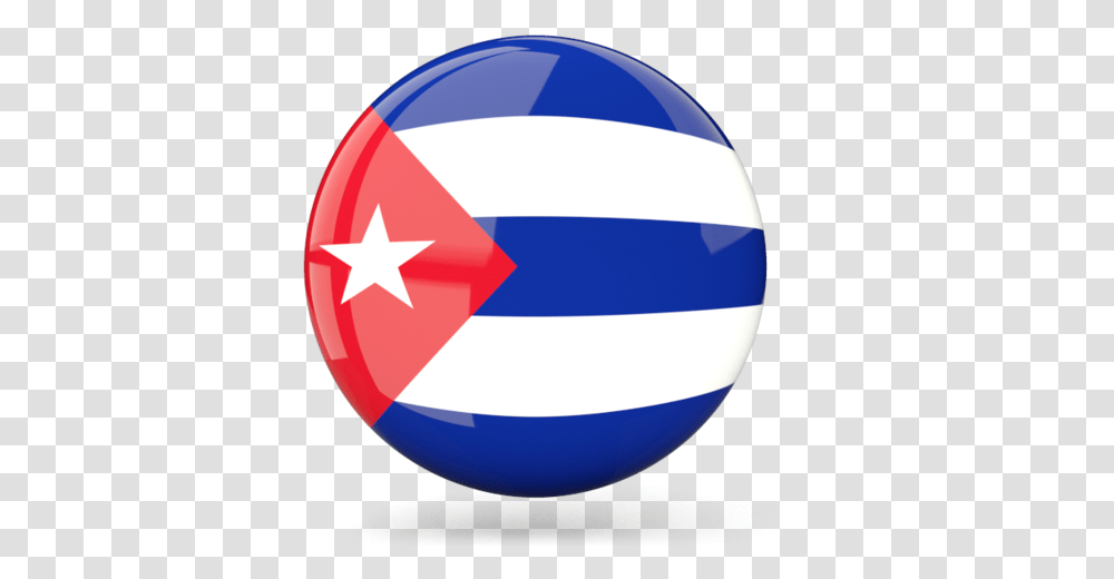 Glossy Round Icon Cuba Flag Icon, Sphere, Star Symbol, Tape Transparent Png