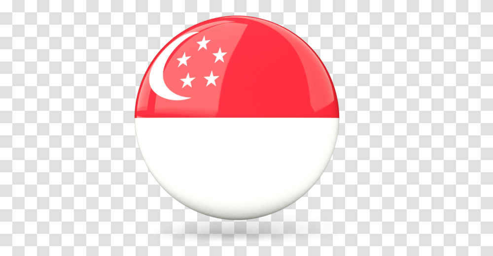 Glossy Round Icon Icon Singapore Flag Circle, Sphere, Symbol, Moon, Outer Space Transparent Png