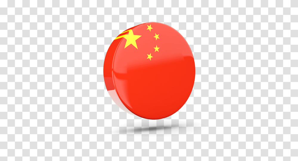 Glossy Round Icon Illustration Of Flag Of China, Ball, Balloon, Sphere Transparent Png