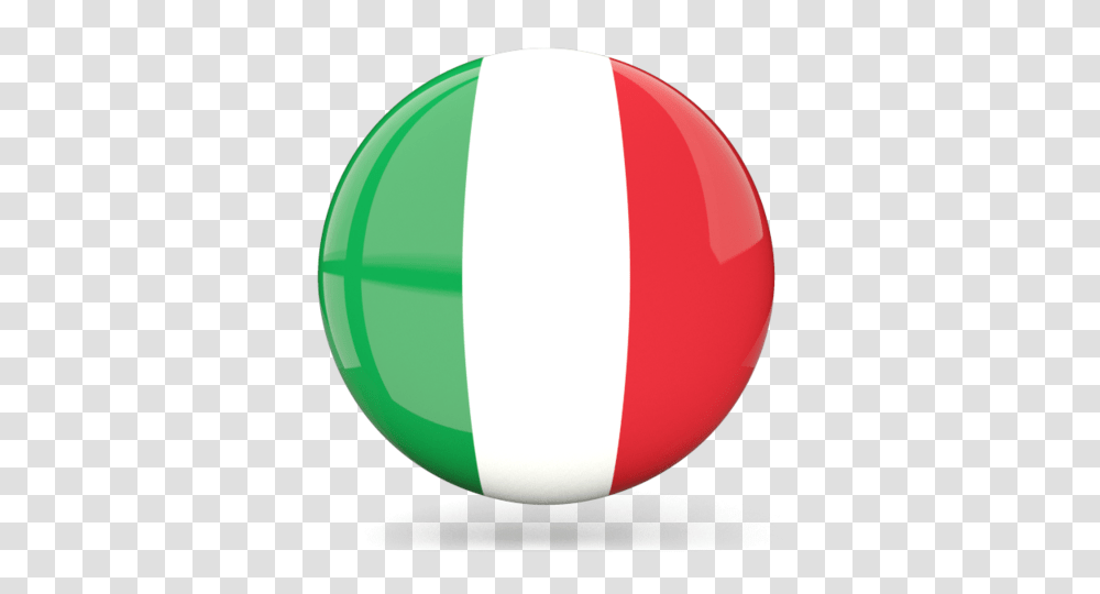 Glossy Round Icon Illustration Of Flag Of Italy, Ball, Sphere, Balloon Transparent Png