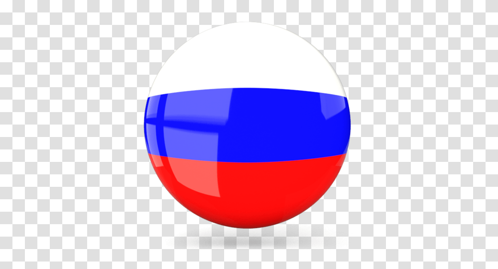 Glossy Round Icon Illustration Of Flag Of Russia, Sphere, Balloon, Logo Transparent Png
