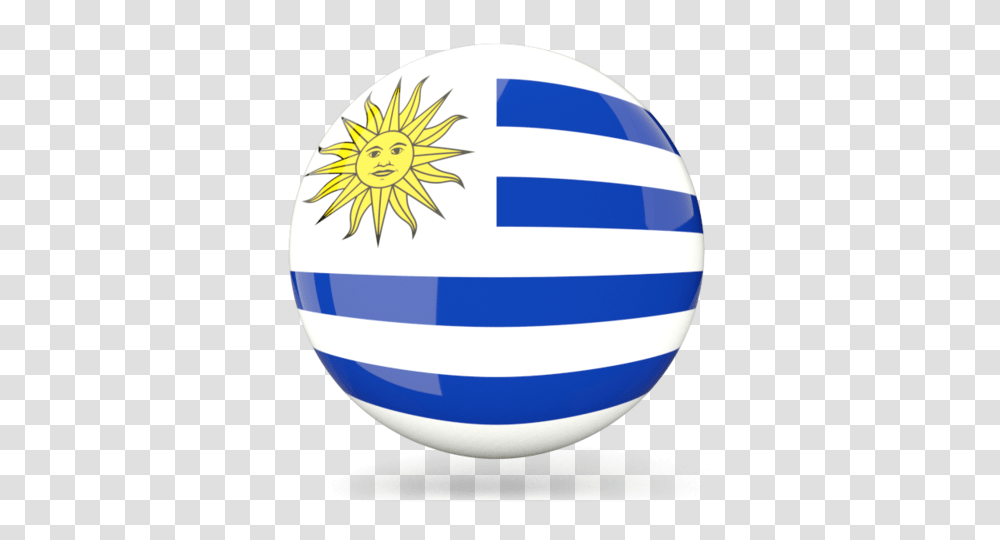 Glossy Round Icon Illustration Of Flag Of Uruguay, Sphere, Ball, Balloon, Logo Transparent Png