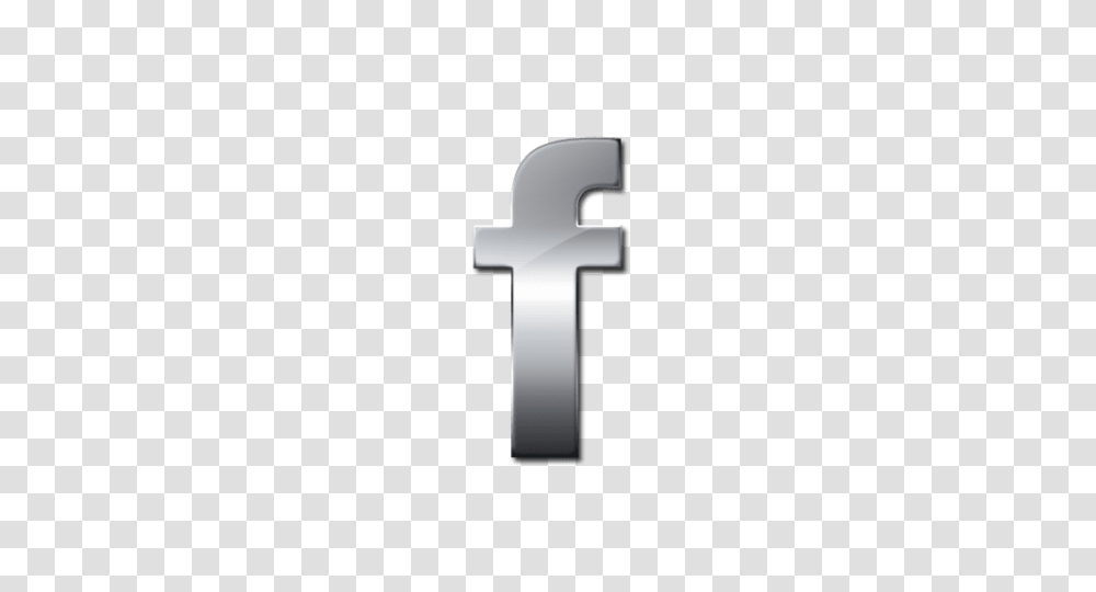 Glossy Silver Icon Social Media Logos Facebook Logo, Cross, Alphabet Transparent Png