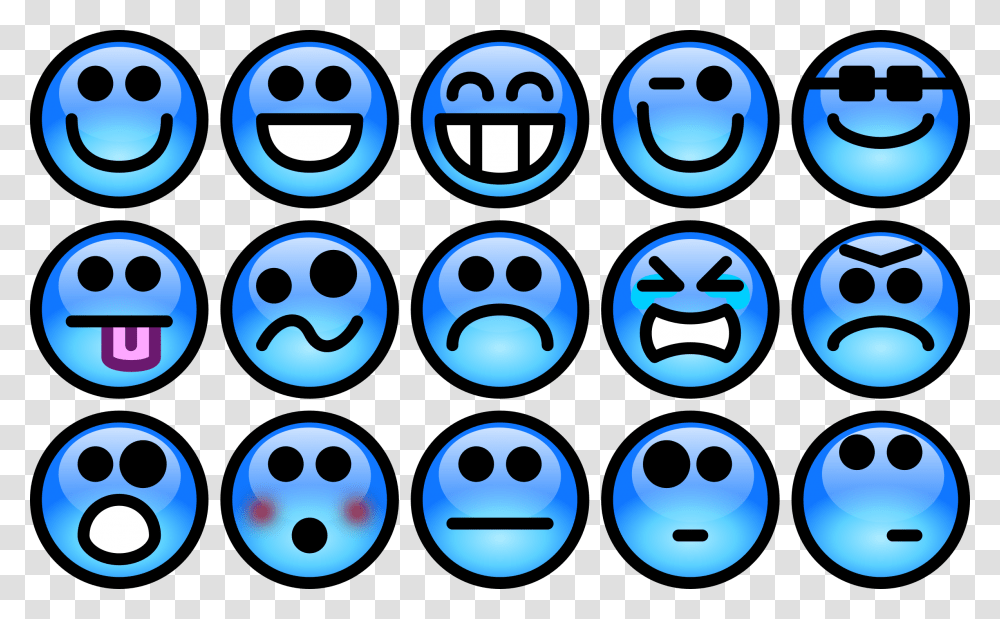 Glossy Smiley Set 1 Clip Arts Smiley Face Clip Art, Stencil, Bowling, Pac Man Transparent Png