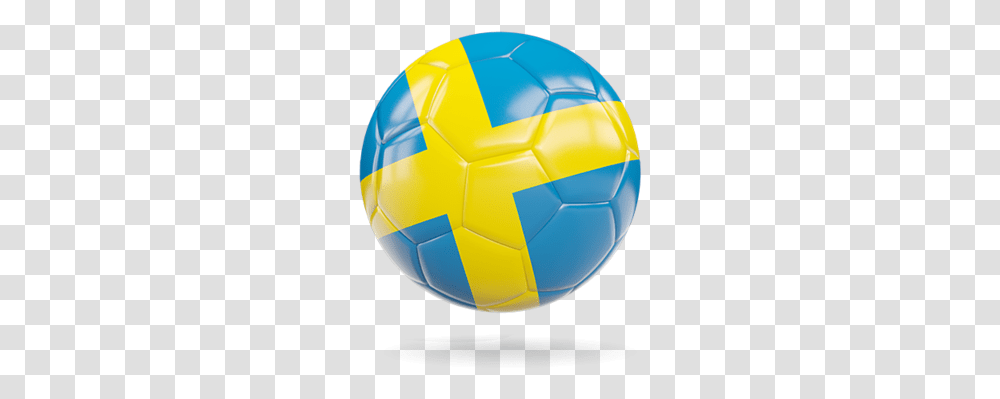 Glossy Soccer Ball Sweden Football Flag, Team Sport, Sports, Sphere Transparent Png