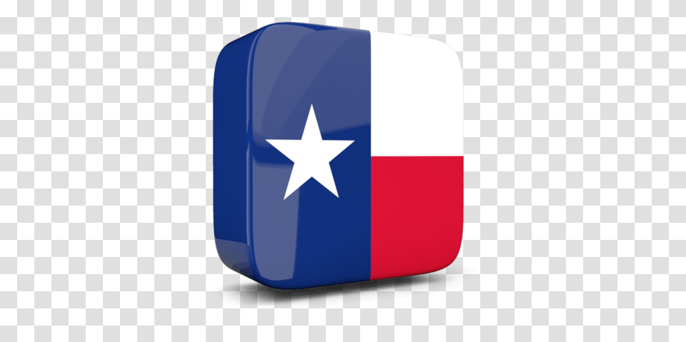 Glossy Square Icon 3d 3d Texas Flag, First Aid, Star Symbol Transparent Png