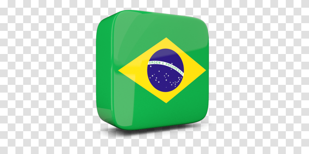 Glossy Square Icon 3d Brazil Flag 3d, Logo, Bag Transparent Png