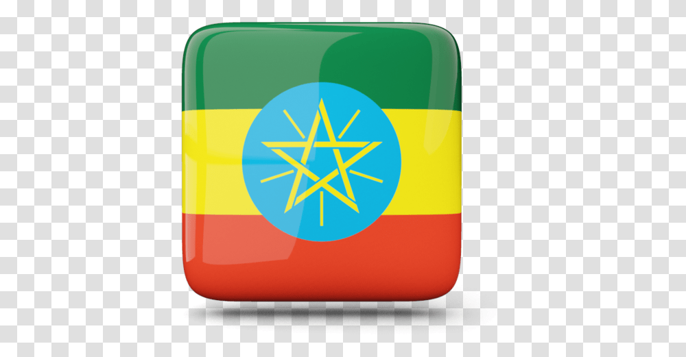 Glossy Square Icon Ethiopia Icon, Hand, Star Symbol, Label Transparent Png