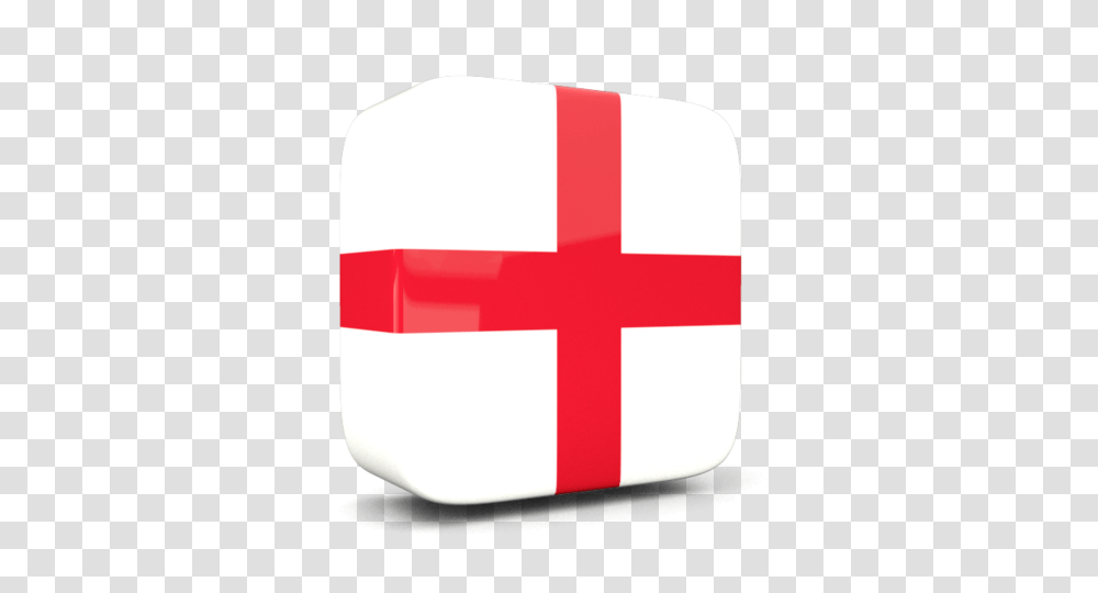 Glossy Square Icon Illustration Of Flag Of England, First Aid, Logo, Trademark Transparent Png