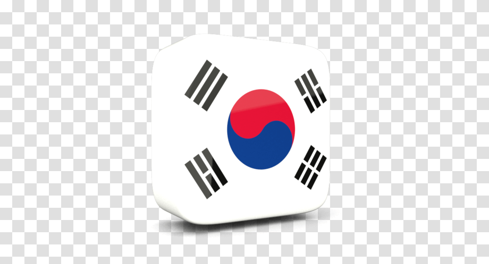 Glossy Square Icon Illustration Of Flag Of South Korea, Logo, Trademark, First Aid Transparent Png