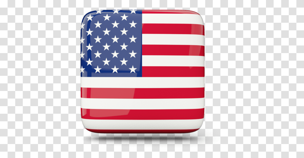 Glossy Square Icon Shield With American Flag, Cushion Transparent Png