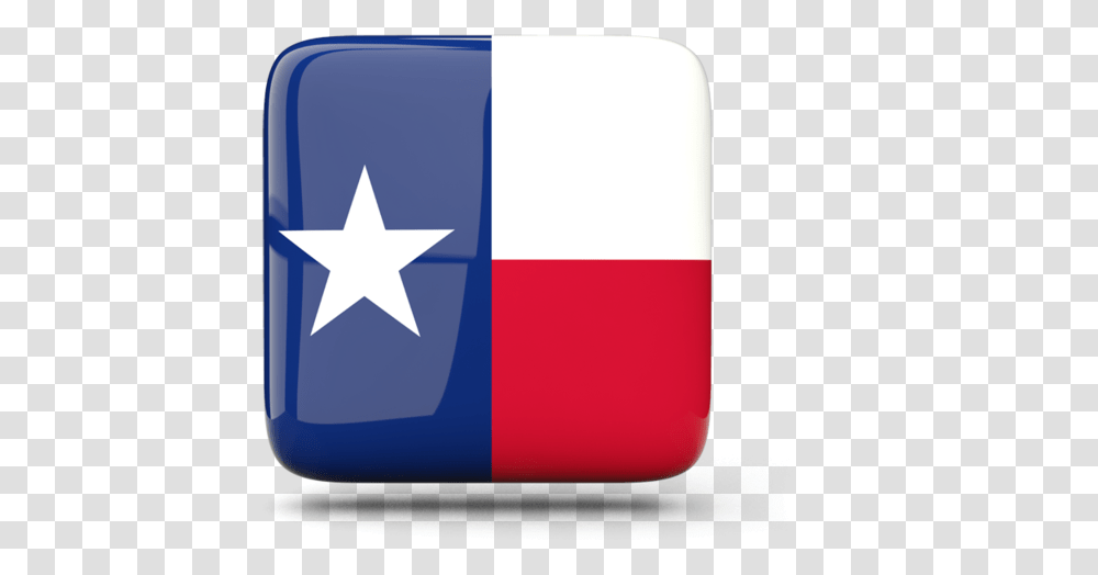 Glossy Square Icon Texas Flag Icon, First Aid, Star Symbol Transparent Png