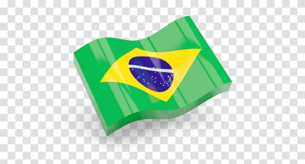 Glossy Wave Icon Illustration Of Flag Of Brazil, Apparel, Bathing Cap, Hat Transparent Png