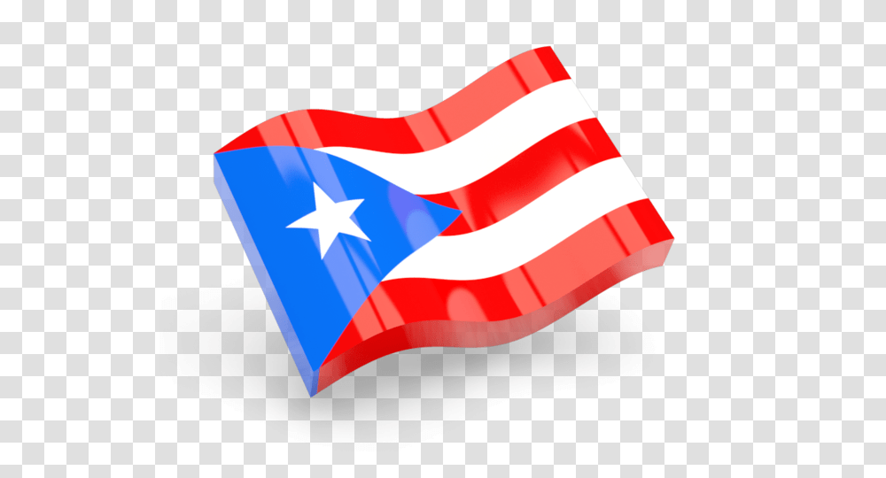 Glossy Wave Icon Illustration Of Flag Of Puerto Rico, American Flag Transparent Png