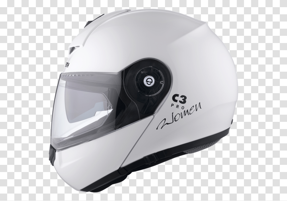 Glossy White Schuberth C3 Pro Lady, Apparel, Crash Helmet Transparent Png
