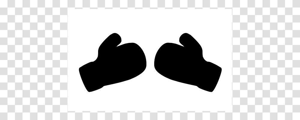 Glove Silhouette, Stencil, Mustache Transparent Png