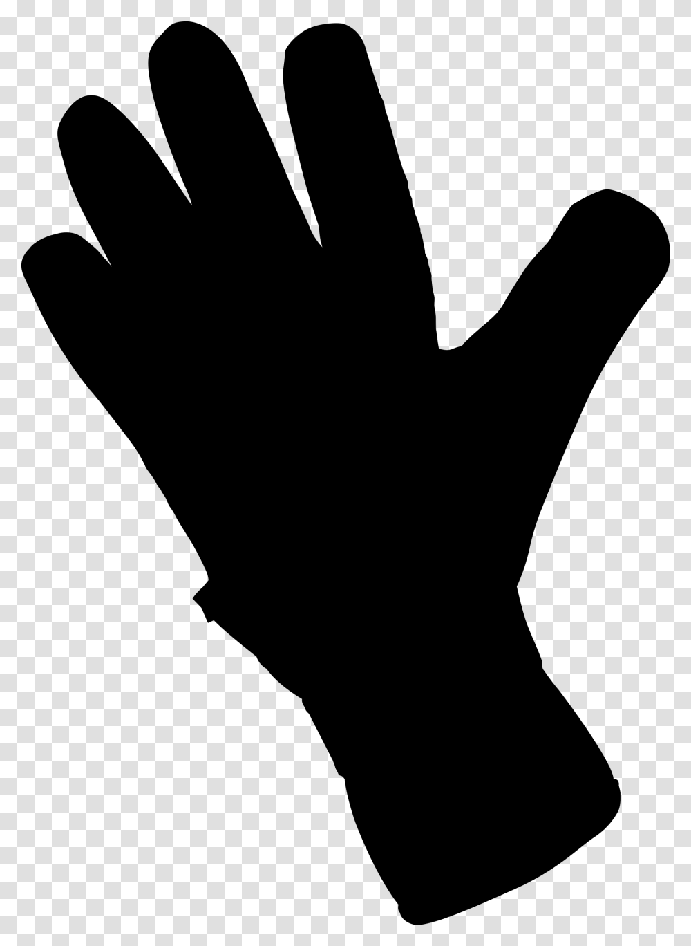 Glove Clipart Silhouette Gloves Silhouette, Gray, World Of Warcraft Transparent Png