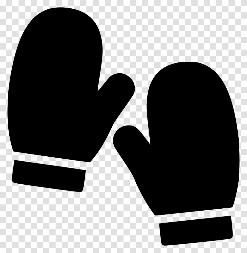 Glove Hand Accessory Winter Fashion Icon Winter Glove, Apparel, Silhouette, Hammer Transparent Png