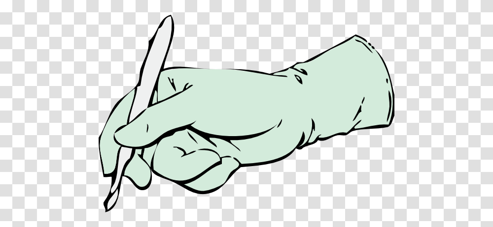 Gloved Hand With Scalpel Clip Art, Animal, Finger, Arm Transparent Png
