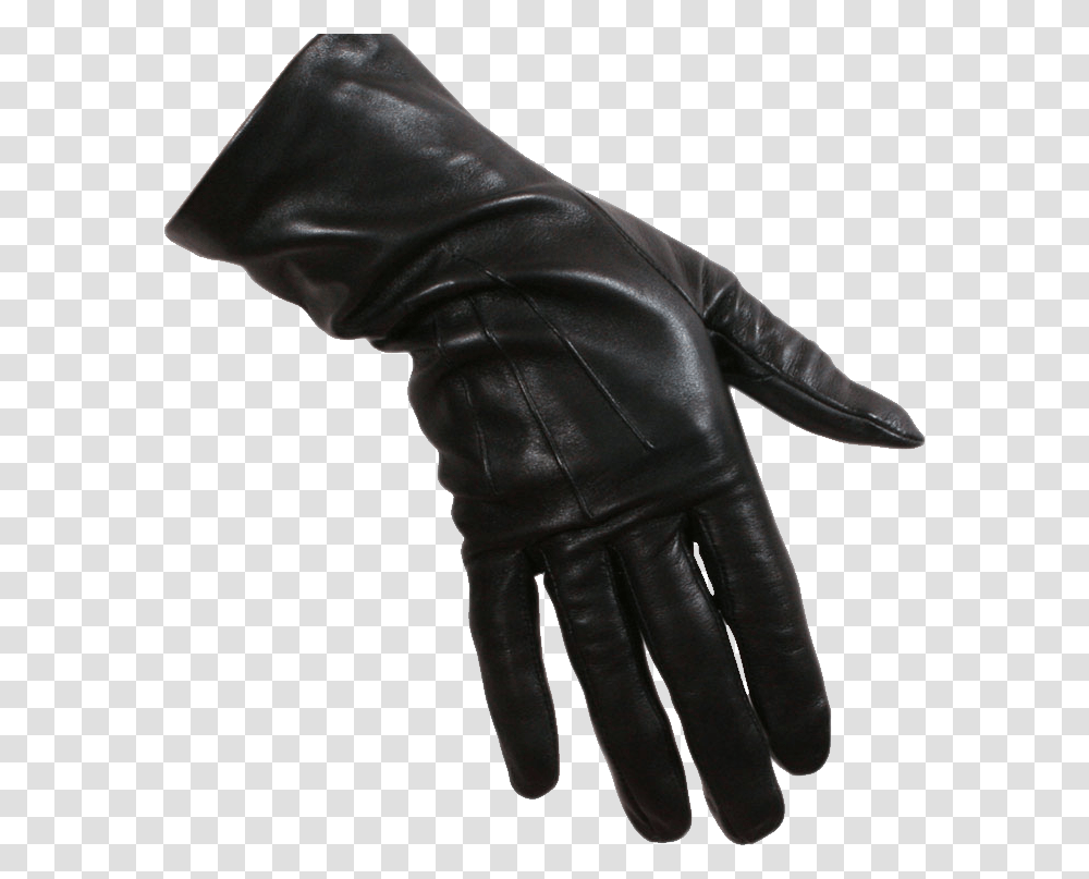 Gloves Black Leather Hand Gloves, Apparel, Person, Human Transparent Png