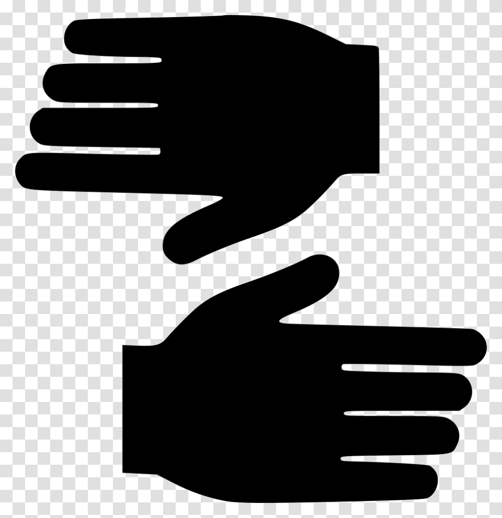 Gloves Icon, Silhouette, Hand, Stencil Transparent Png