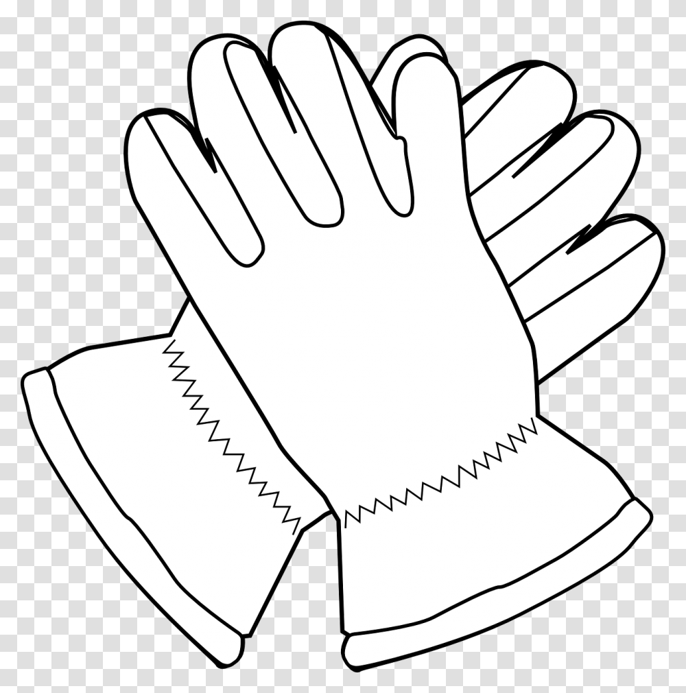 Gloves Mittens Outline Free Photo Gloves Clip Art, Apparel, Toe Transparent Png
