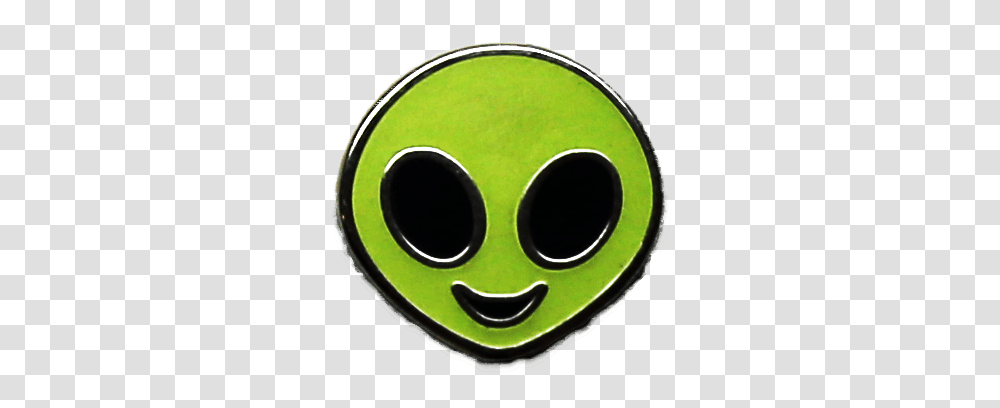 Glow Alien Emoji Pin Coleslaw Co, Disk, Green, Accessories, Absinthe Transparent Png