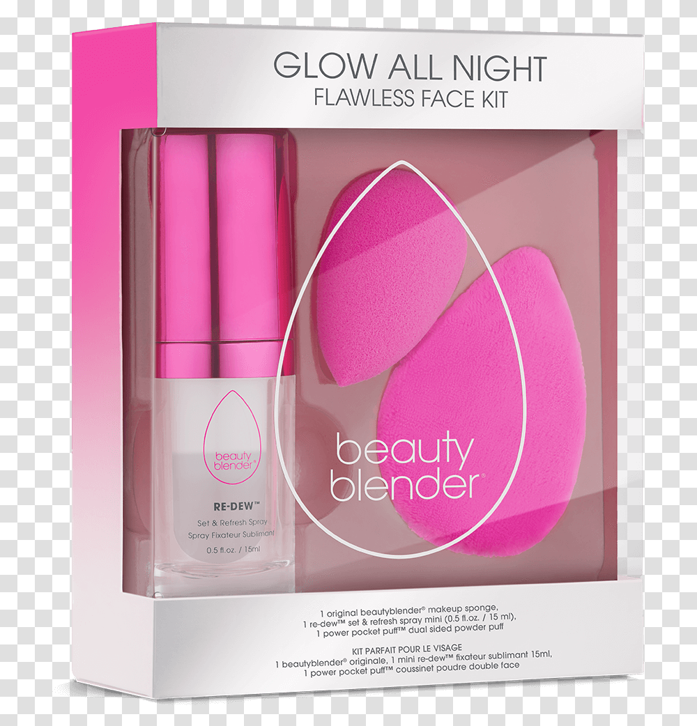 Glow All Night Kit In Packaging Beauty Blender Glow All Night, Cosmetics, Perfume, Bottle, Face Makeup Transparent Png