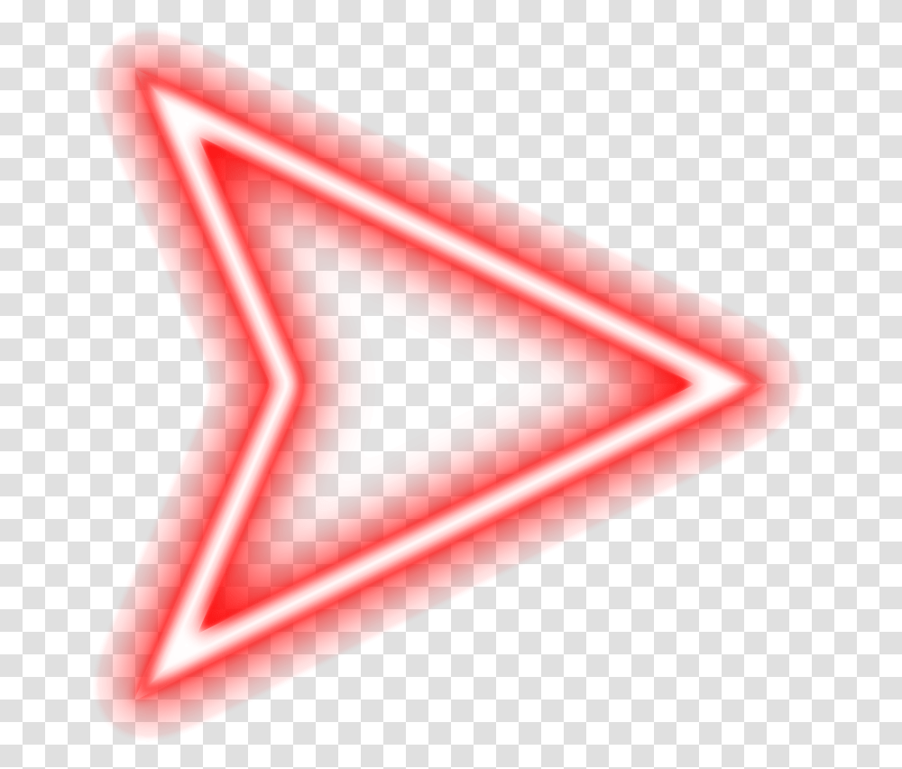 Glow Arrow Red Neon Triangle, Symbol, Arrowhead, Star Symbol Transparent Png