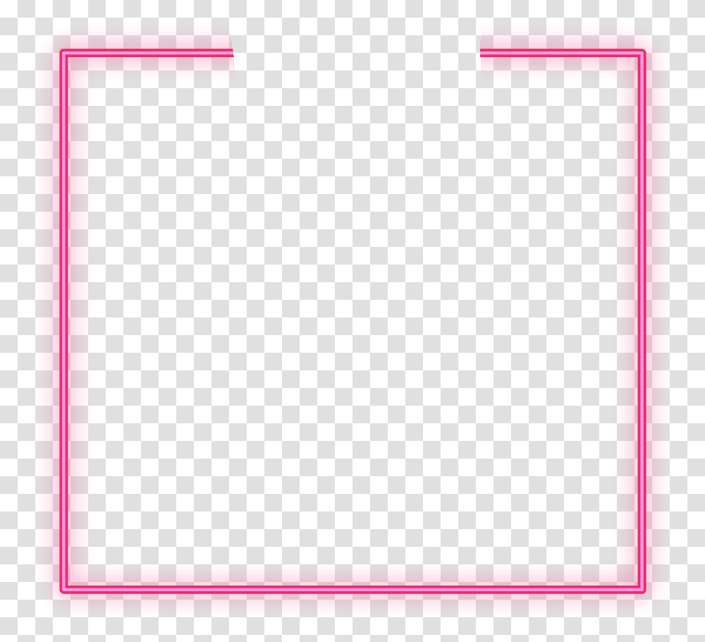 Glow Freetoedit Neon Square Pink Frame Border Ivory, Label, Blackboard, Number Transparent Png