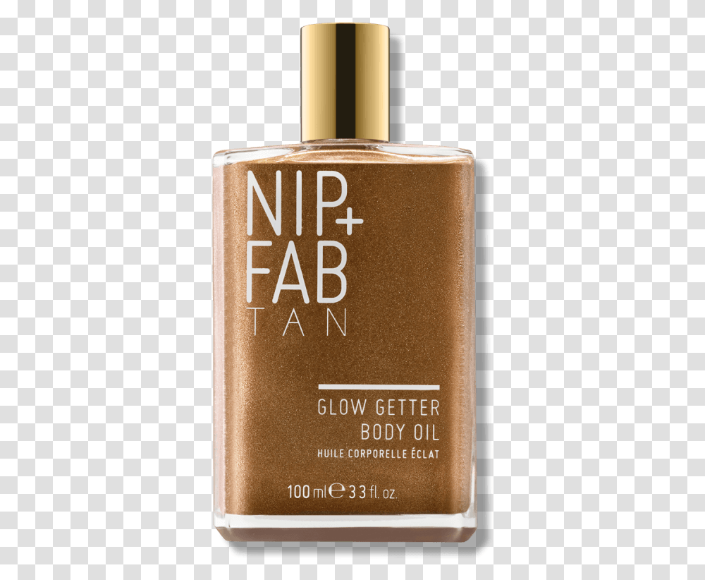 Glow Getter Body Oil Nip Fab Tan Glow Getter Body Oil, Book, Cosmetics, Bottle, Aftershave Transparent Png