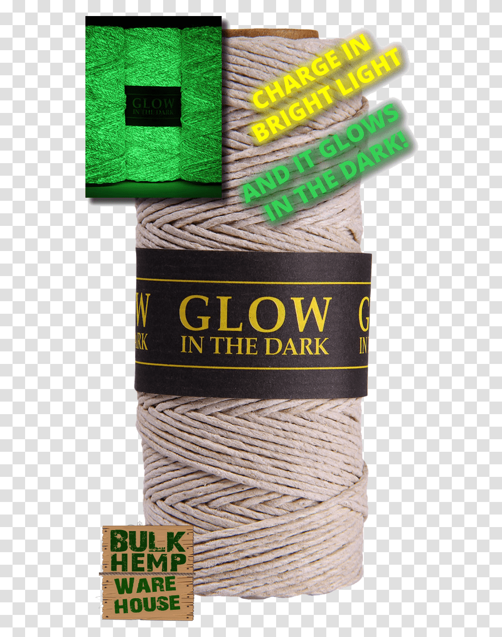 Glow In The Dark 1 Mm Hemp Twine Glow In The Dark Macrame, Home Decor, Yarn, Linen, Wool Transparent Png