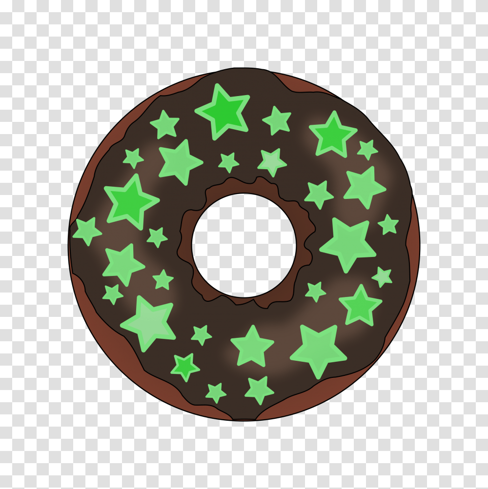 Glow In The Dark Donut Icons, Pastry, Dessert, Food, Rug Transparent Png