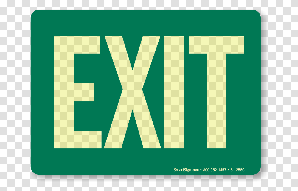 Glow In The Dark Exit Signs, Word, First Aid, Logo Transparent Png
