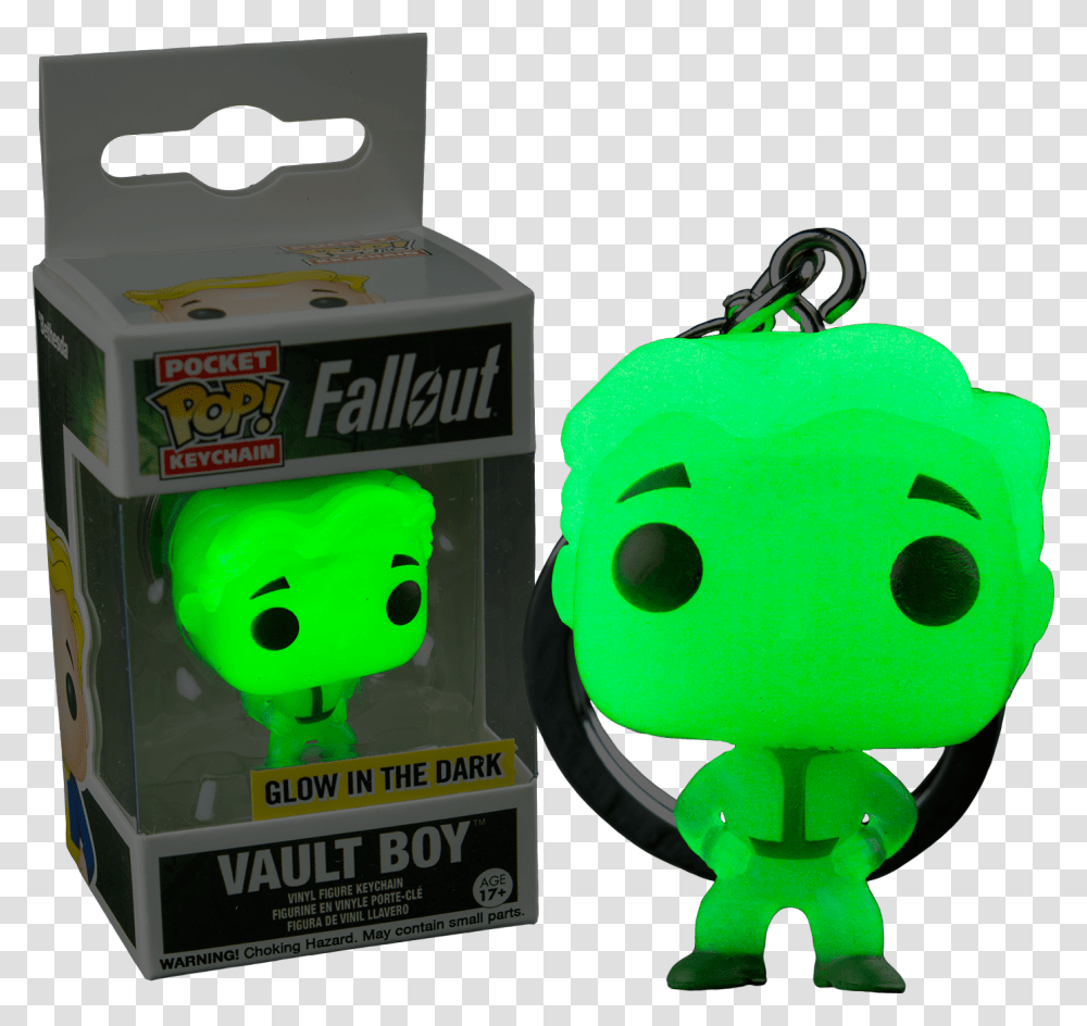 Glow In The Dark Funko Keychain, Toy, Green, Light, Animal Transparent Png
