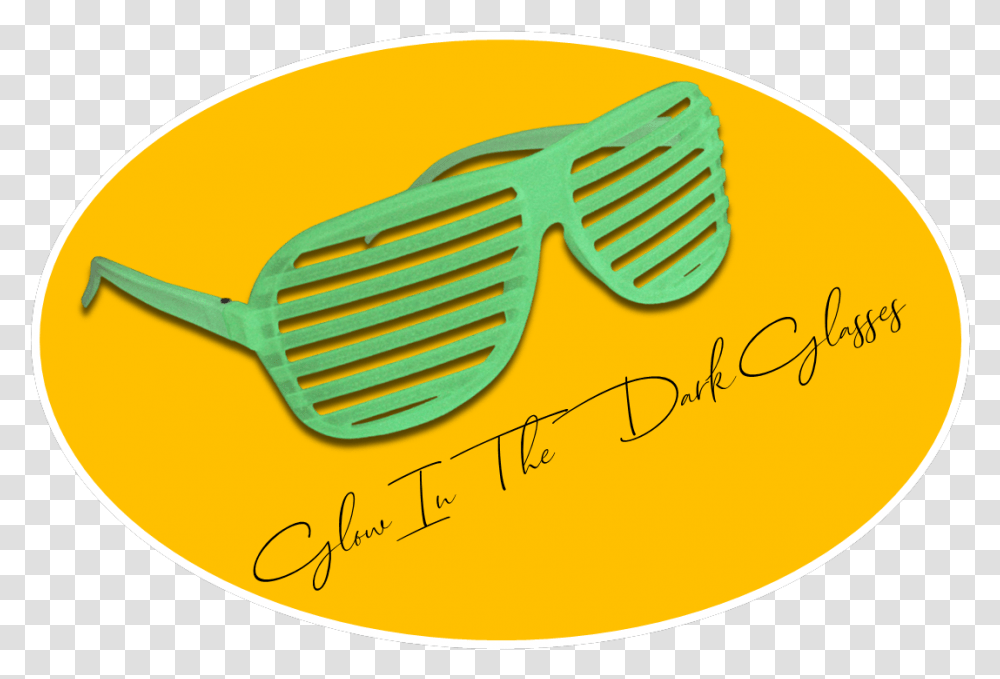 Glow In The Dark Retro Shutter Shades Goggles, Word, Plant, Golf Transparent Png