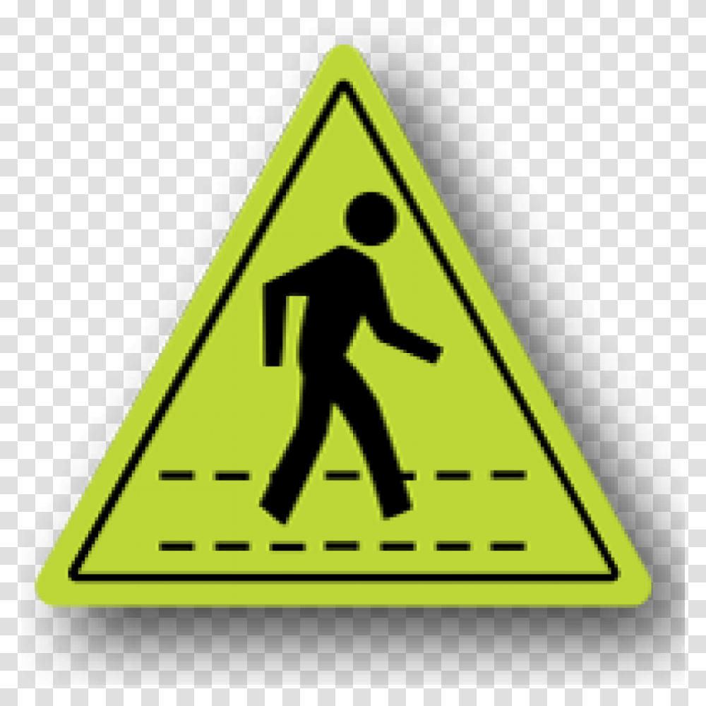 Glow In The Dark Visual Management Pedestrian Sign, Road Sign, Person, Human Transparent Png