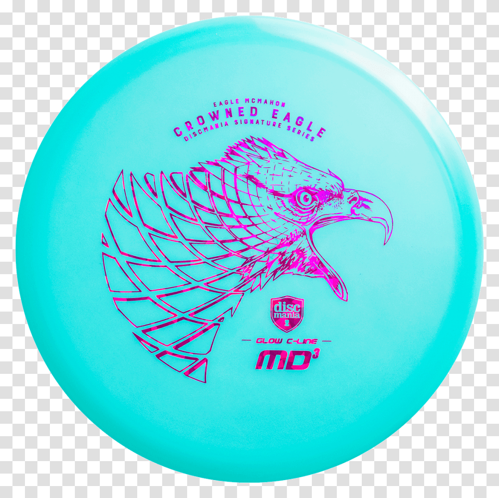 Glow Line Discmania Crowned Eagle, Frisbee, Toy, Balloon, Bird Transparent Png