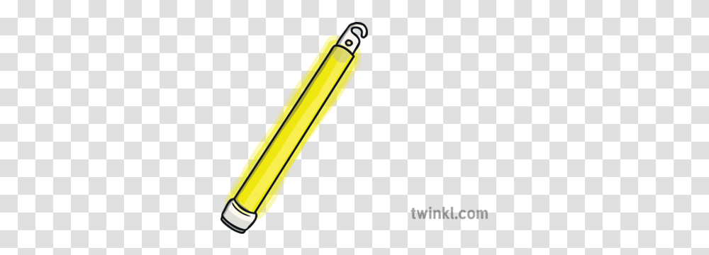 Glow Stick Yellow Party Light Ks1 Illustration Twinkl Windscreen Wiper, Pencil, Baseball Bat, Team Sport, Sports Transparent Png