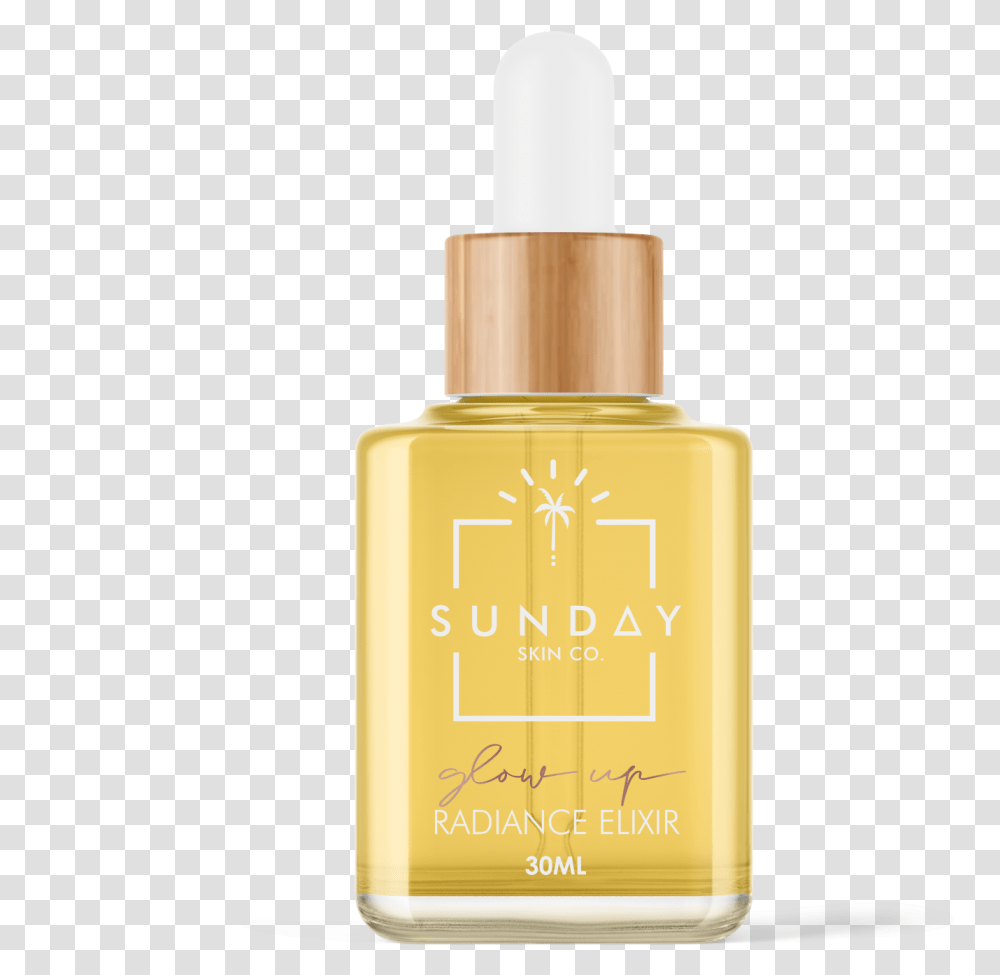 Glow Up Radiance Elixir Cosmetics, Bottle, Perfume, Sunscreen Transparent Png