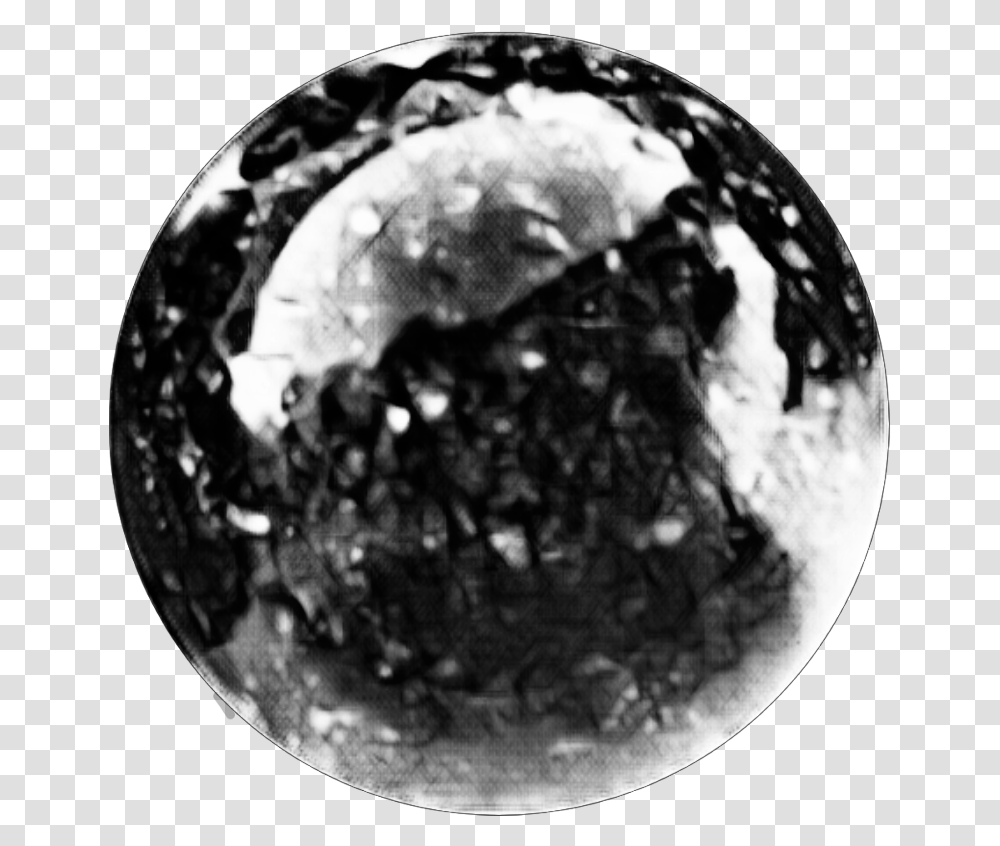 Glowing Ball Monochrome, Diamond, Sphere, Nature, Outdoors Transparent Png